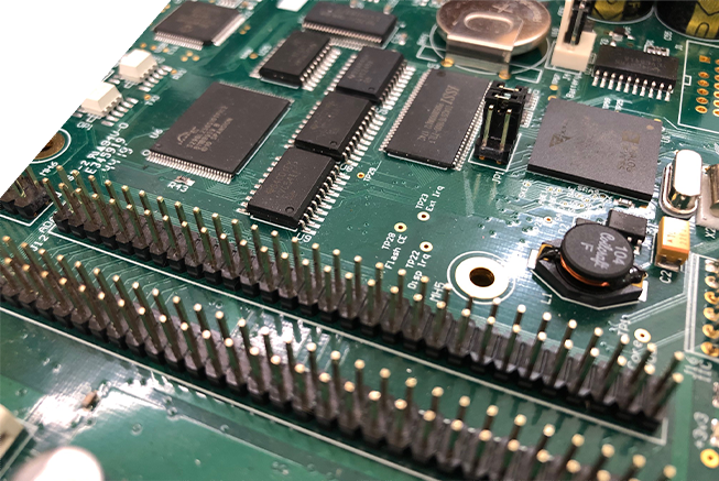 Chip being installed on a PCB